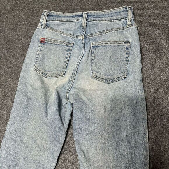 BDG Women's High Rise Flare Jeans Blue Size 25 Light Wash Raw Hem - Picture 6 of 10